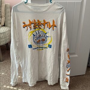 Ichiraku Ramen Shop White Long Sleeve Tee